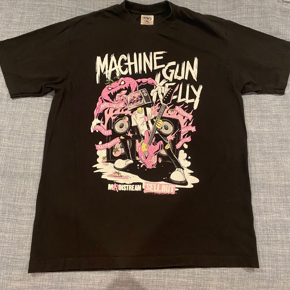 Machine Gun Kelly Mainstream Sellout Shaka Wear Heavyweight Graphic T-Shirt L